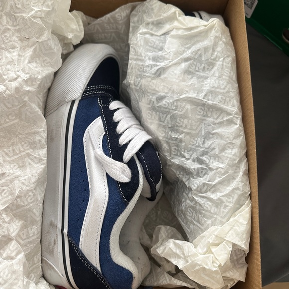 Oldskool chunky Vans Navy and White - Picture 1 of 3